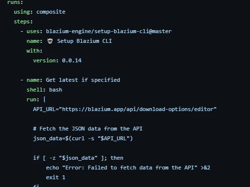 Setup Blazium CLI GitHub action image